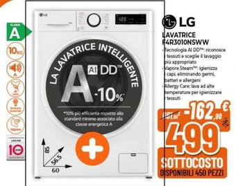 LG LAVATRICE F4R3010NSWW