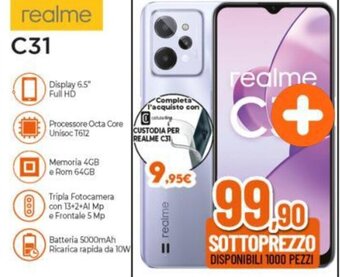 Expert realme C31 offerta