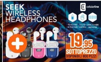 Expert SEEK WIRELESS HEADPHONES offerta