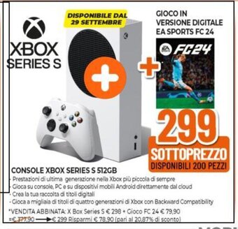 Expert CONSOLE XBOX SERIES S 512GB offerta