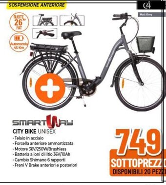 Expert SMART WAY CITY BIKE UNISEX offerta