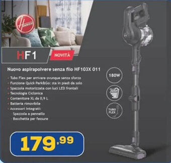 HOOVER Nuovo aspirapolvere senza filo HF103X 011
