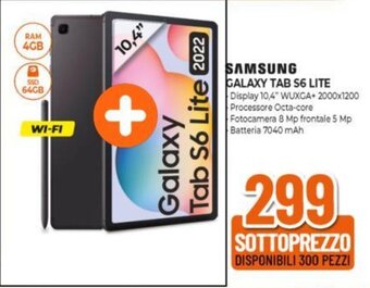Expert SAMSUNG GALAXY TAB S6 LITE offerta