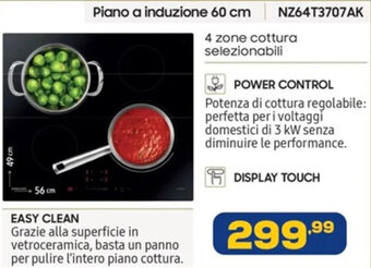 Euronics Samsung Piano a induzione 60 cm NZ64T3707AK offerta