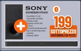 Expert SONY SOUNDBAR HTS400 offerta