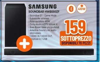 Expert SAMSUNG SOUNDBAR HWB550ZF offerta