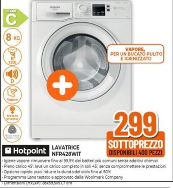 Expert Hotpoint LAVATRICE NFR428WIT offerta