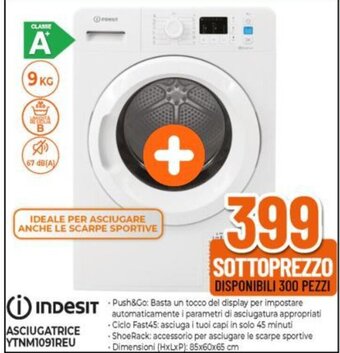 Expert indesit ASCIUGATRICE YTNM1091REU offerta