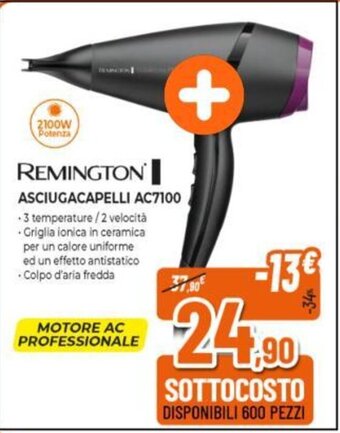 Expert REMINGTON ASCIUGACAPELLI AC7100 offerta