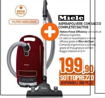 Miele ASPIRAPOLVERE CON SACCO COMPLETEC3ACTIVE