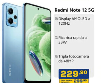 Euronics Redmi Note 12 5G offerta