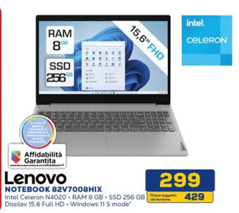 Euronics Lenovo NOTEBOOK 82V7008HIX offerta