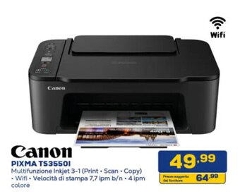 Euronics Canon PIXMA TS35501 offerta