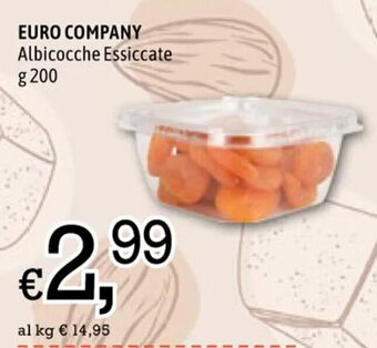 Famila Market EURO COMPANY Albicocche Essiccate g 200 offerta