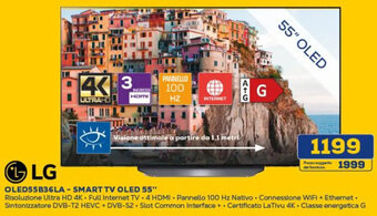 Euronics LG OLED55B36LA-SMART TV OLED 55" " offerta
