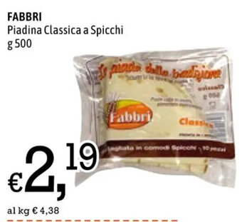 FABBRI Piadina Classica a Spicchi g 500
