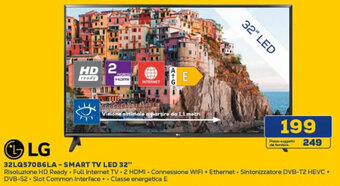 Euronics LG 32LQ570B6LA-SMART TV LED 32" offerta