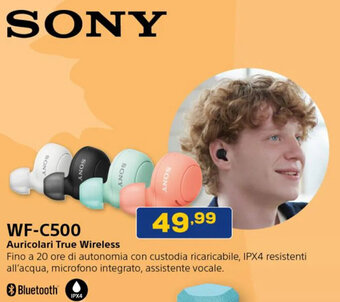 Euronics SONY WF-C500 Auricolari True Wireless offerta