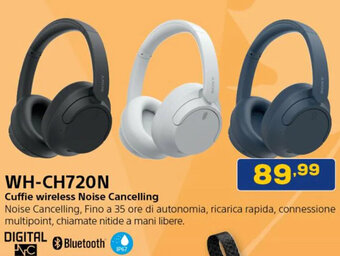 Euronics WH-CH720N Cuffie wireless Noise Cancelling offerta