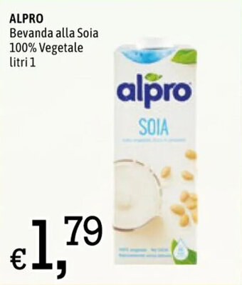 Famila Market ALPRO Bevanda alla Soia 100% Vegetale litri 1 offerta