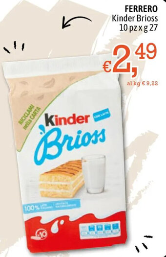 FERRERO Kinder Brioss 10 pz x g 27