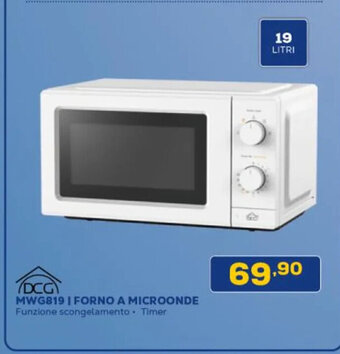 Euronics MWG819 I FORNO A MICROONDE Funzione scongelamento Timer offerta