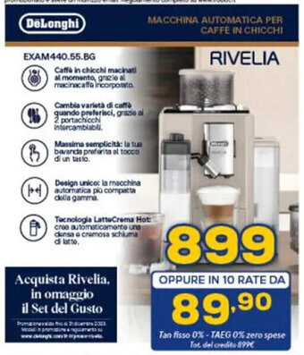 Euronics DeLonghi RIVELIA EXAM440.55.BG offerta