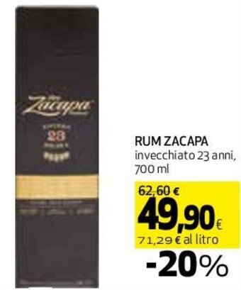 Coop Superstore RUM Zacapa 700 ml offerta