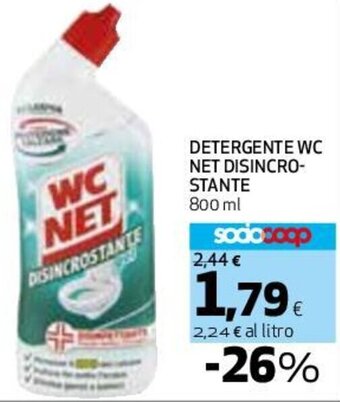 DETERGENTE WC NET DISINCRO-STANTE 800 ml