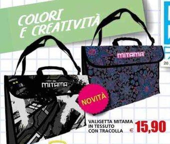 VALIGETTA MITAMA IN TESSUTO CON TRACOLLA