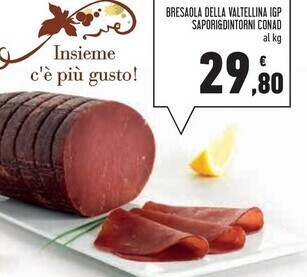 Conad sapori&dintorni bresaola della valtellina igp