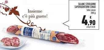 Conad Superstore Conad sapori&dintorni salame strolghino offerta