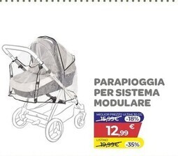 Giordani parapioggia per sistema modulare