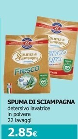 Tigotà Spuma di sciampagna detersivo lavatrice in polvere offerta
