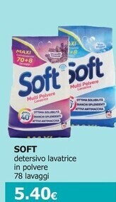 Tigotà Soft detersivo lavatrice in polvere offerta
