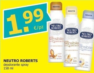 Tigotà Neutro roberts deodorante spray offerta