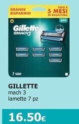 Tigotà Gillette mach 3 lamette offerta