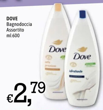 Famila Market Dove Bagnodoccia Assortito ml 600 offerta