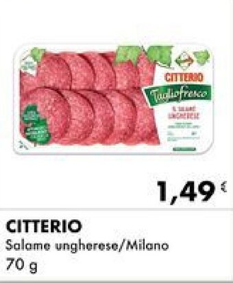 Iper Tosano CITTERIO Salame ungherese/Milano 70 g offerta