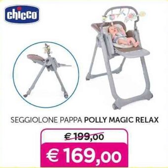 Universo Bimbo chicco SEGGIOLONE PAPPA POLLY MAGIC RELAX offerta