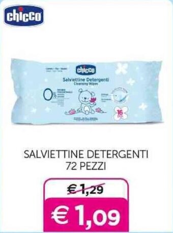 chicco SALVIETTINE DETERGENTI 72 PEZZI