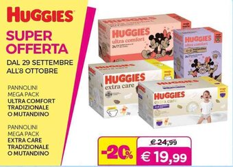 HUGGIES PANNOLINI MEGA PACK ULTRA COMFORT TRADIZIONALE O MUTANDINO