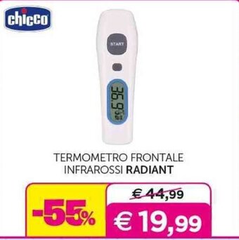 Universo Bimbo chicco TERMOMETRO FRONTALE INFRAROSSI RADIANT offerta