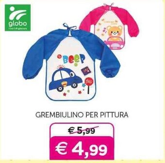 Universo Bimbo globo GREMBIULINO PER PITTURA offerta