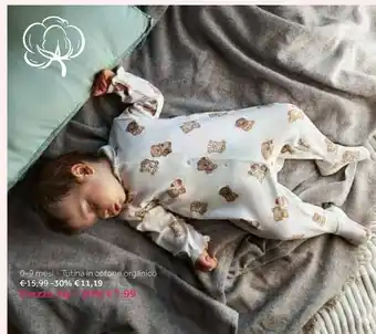 Prenatal 0-9 Mesi Tutina In Cotone Organico offerta