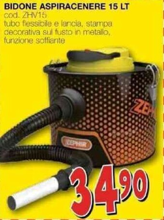 Mondo Brico BIDONE ASPIRACENERE 15 LT offerta