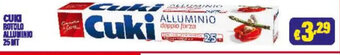Cossuto CUKI ROTOLO ALLUMINIO 25 MT offerta