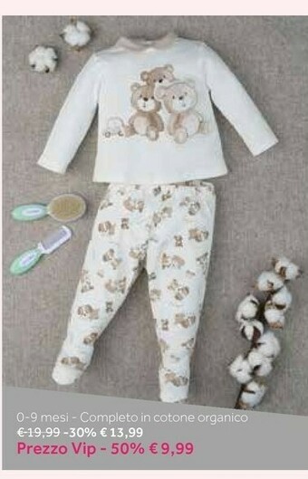 Prenatal 0-9 Mesi Completo In Cotone Organico offerta