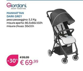 Prenatal Giordani Manhattan Dark Grey offerta