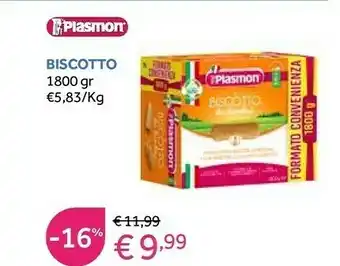 Prenatal Plasmon Biscotto 1800 G(ml) offerta